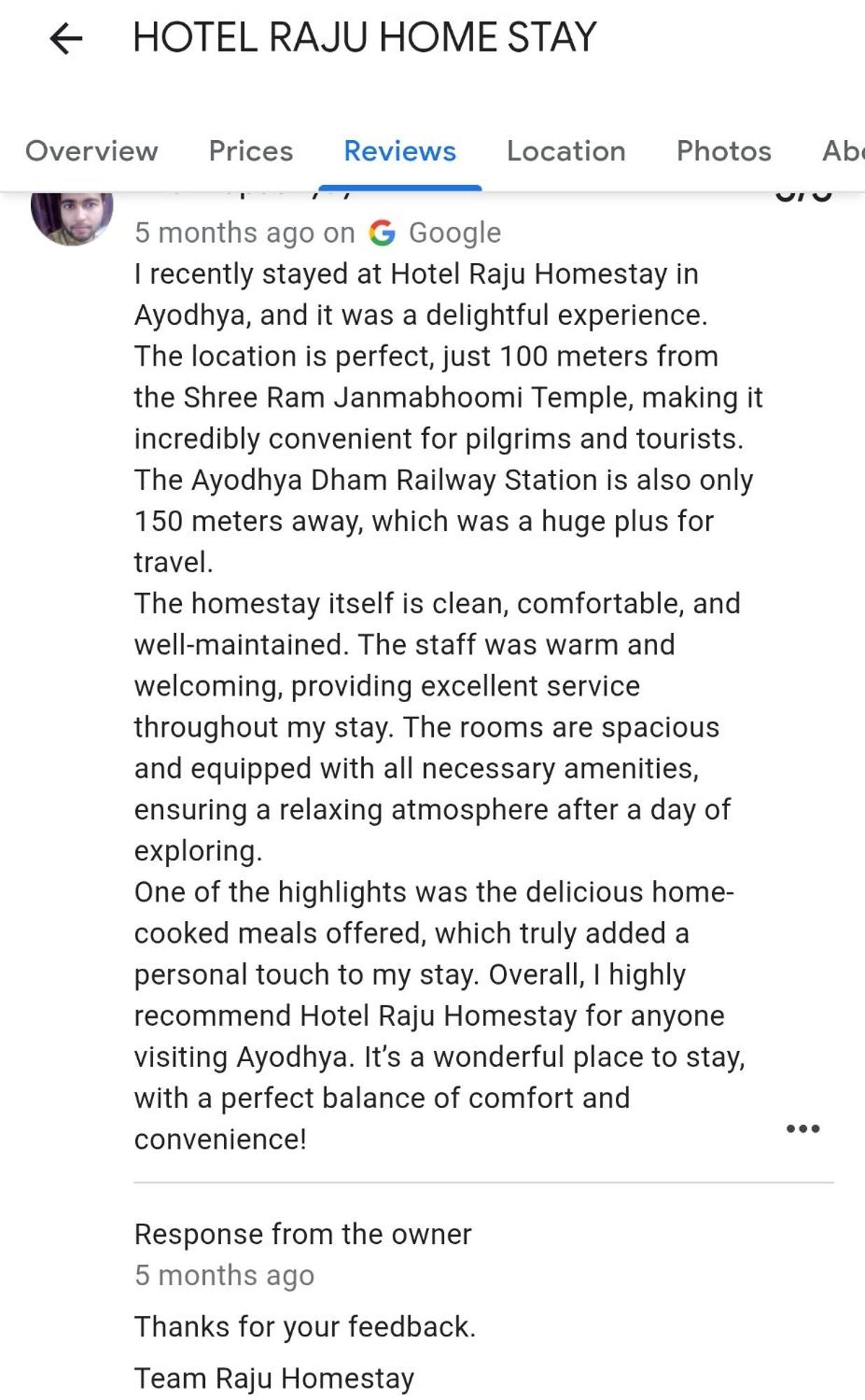 Hotel Raju Homestay Ayodhya 150 Meters From Shree Ram Janmbhoomi Temple 200 Meters From Ayodhya Dham Railway Station Eksteriør billede